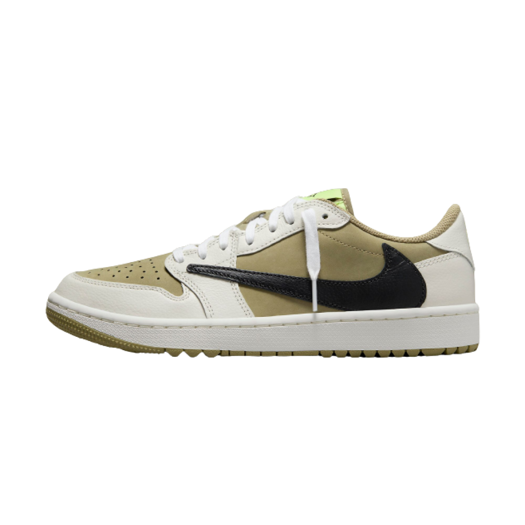 Jordan 1 Retro Low Golf Travis Scott Neutral Olive by Youbetterfly